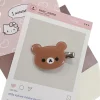 rilakkuma korilakkuma pinces à cheveux anime tête d'ours épingles à cheveux mignonnes et pinces chapeaux kawaii accessoires de cheveux pour femmes filles