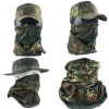 Écharpe tactique extérieure allemande tachetée camouflage, masque d&rsquo;équitation de protection solaire », « chapeau de pêcheur », casquette,