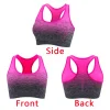 soutien gorge de sport absorbant les chocs pour femmes, sous vêtements respirants et résistants aux chocs, anneau en acier, soutien gorge de yoga gratuit, gilet de course, hauts d'entraînement de fitness