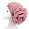 casquettes turban africaines en soie brute, grande fleur de rose, couvre chef en geles de mariage nigérian respirant, bonnet léger, couvre chef de fête