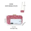 pochette de soirée en cristal brillant pour femmes, sac à main de luxe avec strass, exquis, pour fête de mariage, banquet, chaîne en diamant