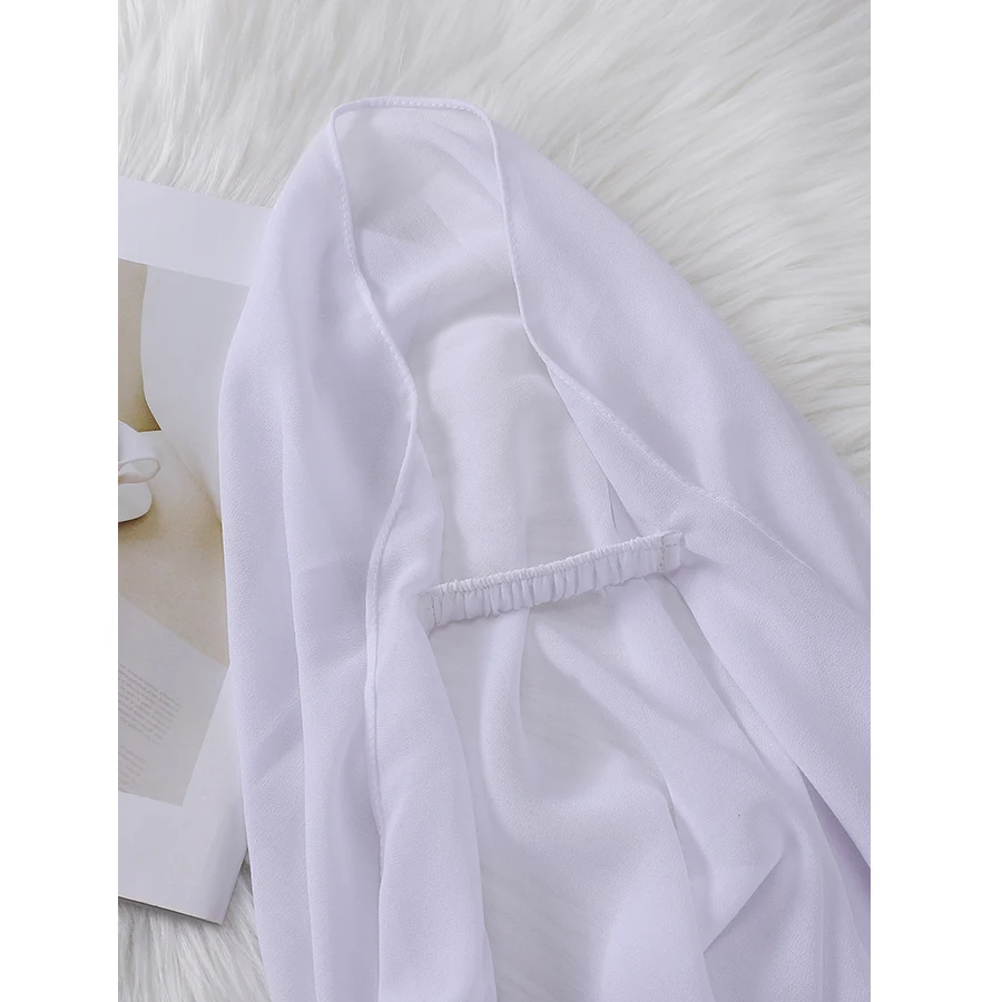 hijabs en mousseline de soie de qualité supérieure pour femmes, écharpe prêt à porter, hijab instantané, long châle