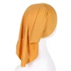 hijab intérieur musulman pour femme, casquettes turban commandées, bonnet sous écharpe islamique solide, bandeau de sauna, châles instantanés, nouveau chapeau