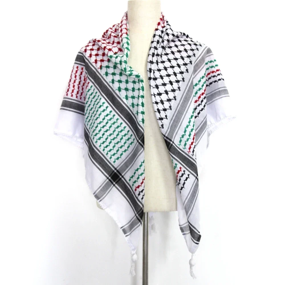 keffiyeh châle hijab en coton tissé traditionnel, Écharpe de sauna arabe, polyvalent et à la mode, unisexe