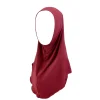 musulman hijab écharpe turban pour femme dames islamique tête enveloppement hijabs instantané cou couverture châle turbans casquette foulard