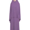 abaya ensemble de vêtement de prière musulmane pour femme, robe hijab formelle, vêtements islamiques, dubaï, turquie, namaz, ensembles musulmans longs, 208.ken