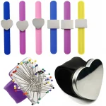 Bracelet magnétique Bracelet de poignet sangle ceinture bricolage Quilting épingles à coudre fournitures de coussin pour épingles à cheveux et Clips support barbier