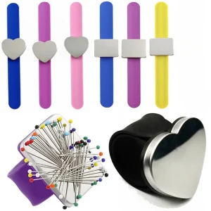 Bracelet magnétique Bracelet de poignet sangle ceinture bricolage Quilting épingles à coudre fournitures de coussin pour épingles à cheveux et Clips support barbier