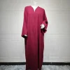 eid musulman abaya pour les femmes cardigan à lacets solide caftan robes robe jalabiya ramadan dubaï ouvert abayas caftan 2025 robes