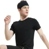 moisture absorbing workout headbands for men non slip quick dry stretchy sweatband elastic comfortable men‘s sports hairband