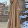 zanzea femmes musulmanes été abaya robe d'été solide vêtements islamiques marocain robe robe femme mode à manches longues caftan robe