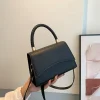 sac à bandoulière en cuir pu solide, sacs à main de styliste à poignée supérieure pour femmes, sacs à bandoulière décontractés de luxe