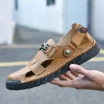 Sandales pour hommes confortables chaussures d&rsquo;été respirantes pour hommes de haute qualité sandales souples classiques pour hommes baskets sandales de plage pour hommes de mode