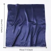 foulard carré en satin solide pour femme et fille, bandeau de luxe doux, foulard de la raq, du bureau, du hijab, du sauna, rubans de sac, cadeau