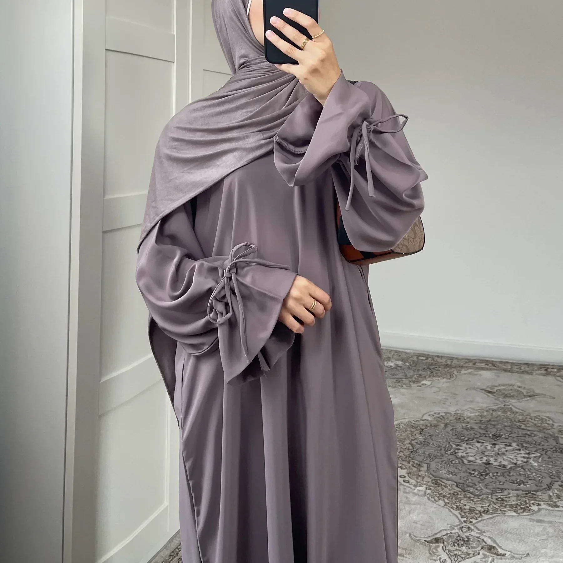 abaya robe caftan noire unie pour femmes, ramadan eid, dubaï, cordon de serrage, islam musulman, maxi kebaya caftan, robe marocaine, robe musulmane
