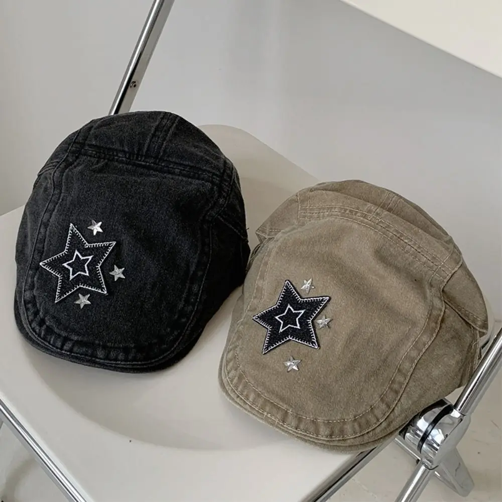 Chapeaux Y2k décontractés et réglables, Chic, étoile, Vintage, Harajuku, coréen INS, bérets de peintre, casquettes pour filles