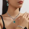 brida – ensemble de bijoux goutte d'eau en cristal et strass, boucles d'oreilles à pampilles brillantes et exquises, bracelet en diamant, collier de luxe pour banquet