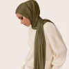 foulard hijab en jersey de coton modal musulman pour femmes, doux, uni et long, pour vêtements moyens orient et modeste, 170x60cm