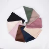 rimaire hijab de couleur unie semblable à de la soie pour femmes musulmanes (90*90 cm) doux et respirant élégant et polyvalent