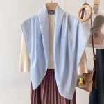 Foulard hijab pour femmes, 90cm, couleur unie, écharpe pour femmes, bandeau de sauna en satin, écharpes pour cheveux, châles carrés pour dames