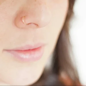 Boucles d&rsquo;oreilles créoles pour femmes, faites à la main, remplies d&rsquo;or 14 carats, manchettes d&rsquo;oreilles délicates, cadeaux quotidiens d&rsquo;anniversaire, anneaux de nez, bijoux de perçage