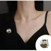 Épingles pour cartes à jouer, dessin animé, épingles à diamant, collier, broches en alliage, sac d'école, badges décoratifs, accessoires, vente en gros