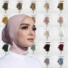 Casquette en Jersey Modal extensible, bandes intérieures Hijab, chapeaux, sous-foulard musulman, Turban, Bonnet, écharpe islamique, couvre-chef
