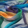tissu transparent en mousseline de soie crêpe de soie pure ombré, doux, 6mm, écharpe pour robe, hijab, matériel de couture pour bricolage