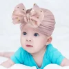 turban indien à paillettes brillantes avec nœud 3d pour bébé, bonnets élastiques pour nouveau né, bande de sauna pour filles, vêtements pour enfants, document solide