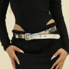 ceinture taille moderne t21f, pour costume quotidien, punk, œillet, bijoux pour le corps