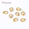 bails plaqués or 18 carats pour pendentifs, connecteur de fermoirs à breloques pour fournitures de fabrication de bijoux, rehausseur de collier articulé, résultats de bijoux