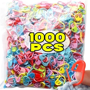 Petite épingle de sûreté pour couture, 50 à 1000 pièces, pince à aiguille en plastique, marqueurs de points, loquet au Crochet, tissage de fil, boutons à pression, bricolage, pull, tricot