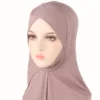 2024 musulman stretch turban casquette couverture complète intérieur hijab casquettes islamique sous écharpe bonnet solide modal sous écharpe casquettes turbante mujer