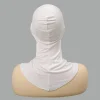 hijab musulman croisé sur le front pour femmes, casquettes en jersey, document solide, couverture intérieure extensible, écharpe en jersey islamique pour le cou, turban instantané