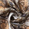 foulard carré en soie pour femmes, marque de luxe, imprimé en satin, hijab, paréo musulman, bandana, châle, bandeau enveloppant, 70x70cm