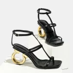 Femmes sandales à talons hauts 2025 nouvel été sandales à bout ouvert chaussures de haute qualité pour les femmes élégantes luxe talons hauts sandales Zapatos