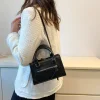 sac à bandoulière pour femmes, nouvelle mode décontractée, style occidental, sac à main à bandoulière texture simple, petit sac carré