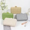tissage paille soirée pochettes pour femmes fête d'été mode sacs à bandoulière sac à main de luxe hadbags mariage mariée embrayages sac