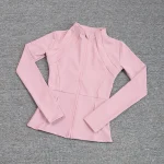 Manteau de sport pour femmes, chemise de Yoga, Slim, manches longues, course rapide, Pilates, Fitness, haut, vêtements