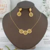 ensemble de bijoux plaqués or 18 carats pour femme, boucles d'oreilles simples, collier, goujon pendentif joleave, cadeau élégant pour petite amie et femme, mode