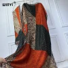 winyi robe traditionnelle africaine musulmane pour femmes, abaya, dubaï, caftan imprimé de luxe avec écharpe, robe maxi élégante, tenues de plage