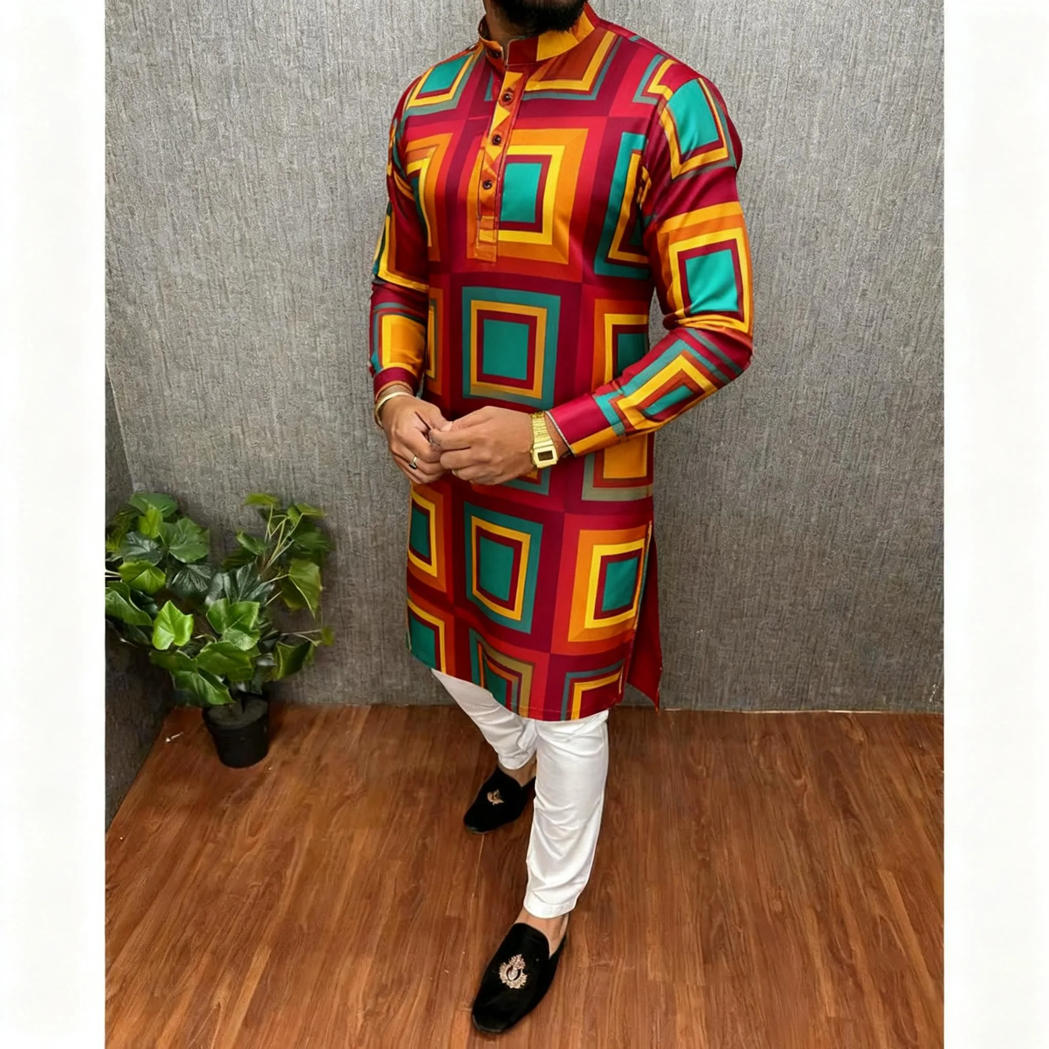 hommes abaya thobe arabe palangre musulman henley caftan à bandes plaine robe chemises boubou hommes musulmans arabie saoudite