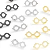 Épingles en forme de lunettes en or véritable plaqué cuivre, 5 pièces, bricolage, fabrication de bijoux à la mode, poupée baroque, matériaux d'accessoires en perles