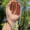  collier de perles d'eau douce élégant pour femmes, pendentif en forme de cœur, chaîne de perles naturelles de luxe, bijoux coréens pour filles