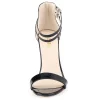 femmes sandales stiletto été classique sexy pompes bout ouvert bride à la cheville talon robe élégante chaussures de fête de mariage pompes talons hauts