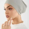 casquette hijab intérieure en modal doux, turban extensible musulman, sous écharpe islamique, bonnet, bandeau féminin, casquette tube