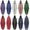 Robe Longue Brodée Vintage pour Femme, Cape Everak, Cardigan Ouvert Devant, à Capuche, Abaya Musulmane, Islamique, Dubaï, Caftan, Robe de Prière