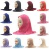 Hijab Islamique pour Enfant Fille Arabe, Turban Musulman, Foulard, Châle, Casquette Solide, Adapté aux Enfants de 2 à 6 Ans, Vêtement Direct Instantané