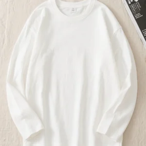 T-shirt de sport décontracté pour hommes, doux et confortable, col rond, manches longues, couche de Base, automne et hiver