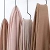 32 couleurs femmes léger modal mince coton voile solide couleur unie respirant hijab écharpe